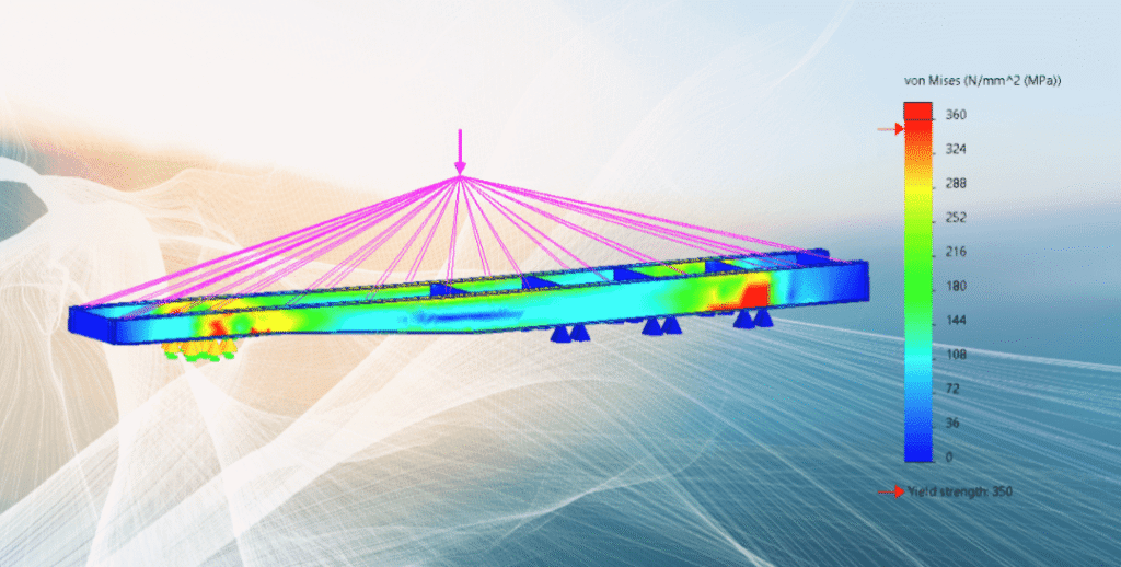 Chassis finite element analysis (FEA), structural assessment, and engineering verification for heavy vehicle chassis modifications and compliance.
