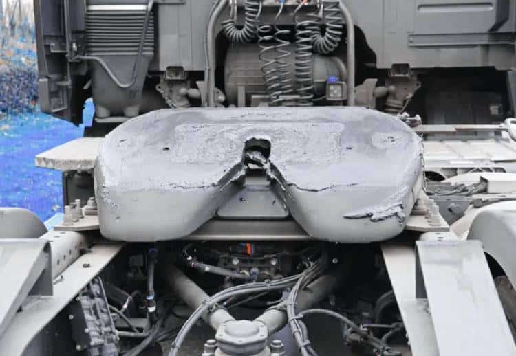Fifth wheel, tow coupling, and kingpin installation inspected for VASS certification, engineering approval, and heavy vehicle compliance by ModiCert in Victoria, Australia.